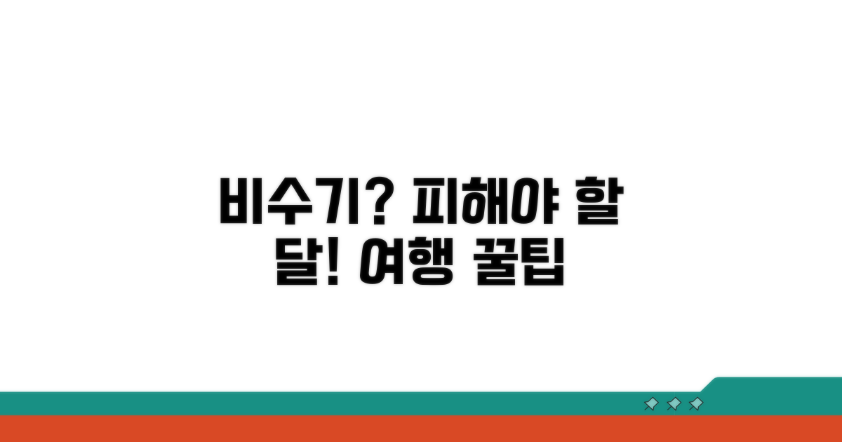 비수기 언제일까? 피해야 할 달