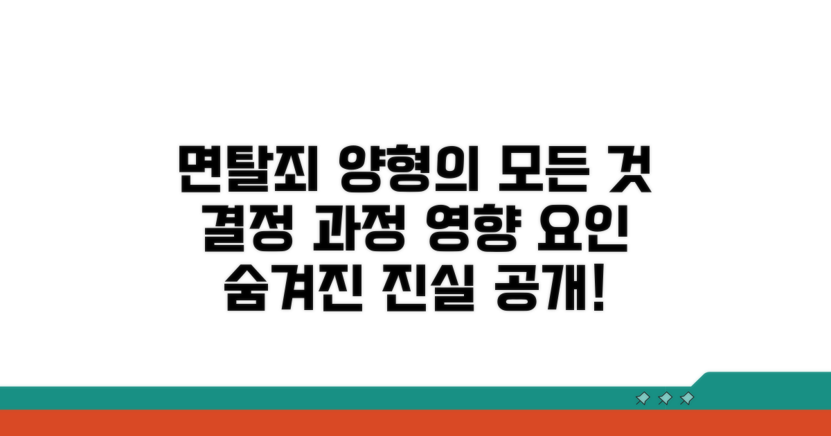 면탈죄 양형 결정 과정과 영향 요소