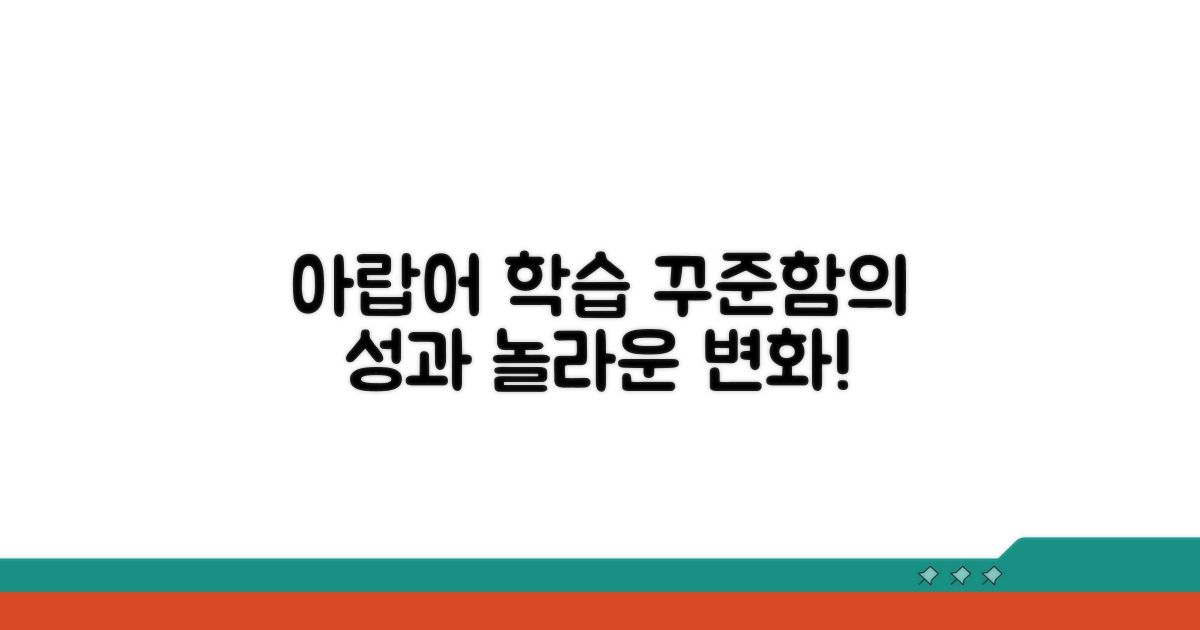 꾸준히 배우는 아랍어, 성과 확인하기