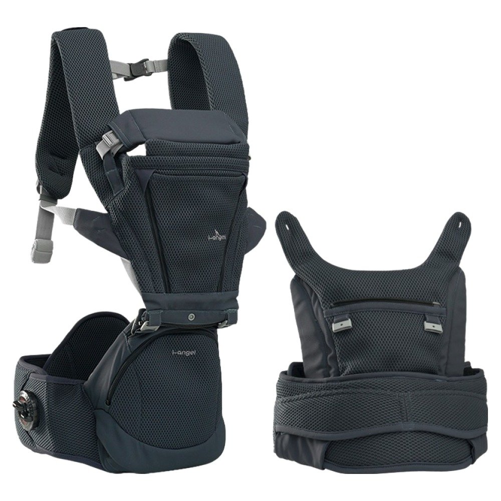 아이엔젤 올인원 닥터다이얼 폴드 에어 힙시트 아기띠, 네이비 상세 이미지 1