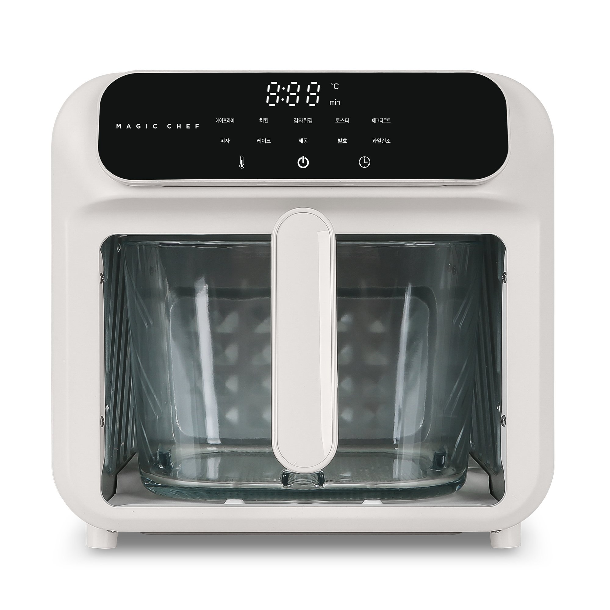 매직쉐프 유리 글라스 에어프라이어 MAF-K5500W 대용량 가정용 바스켓 상세 이미지 1