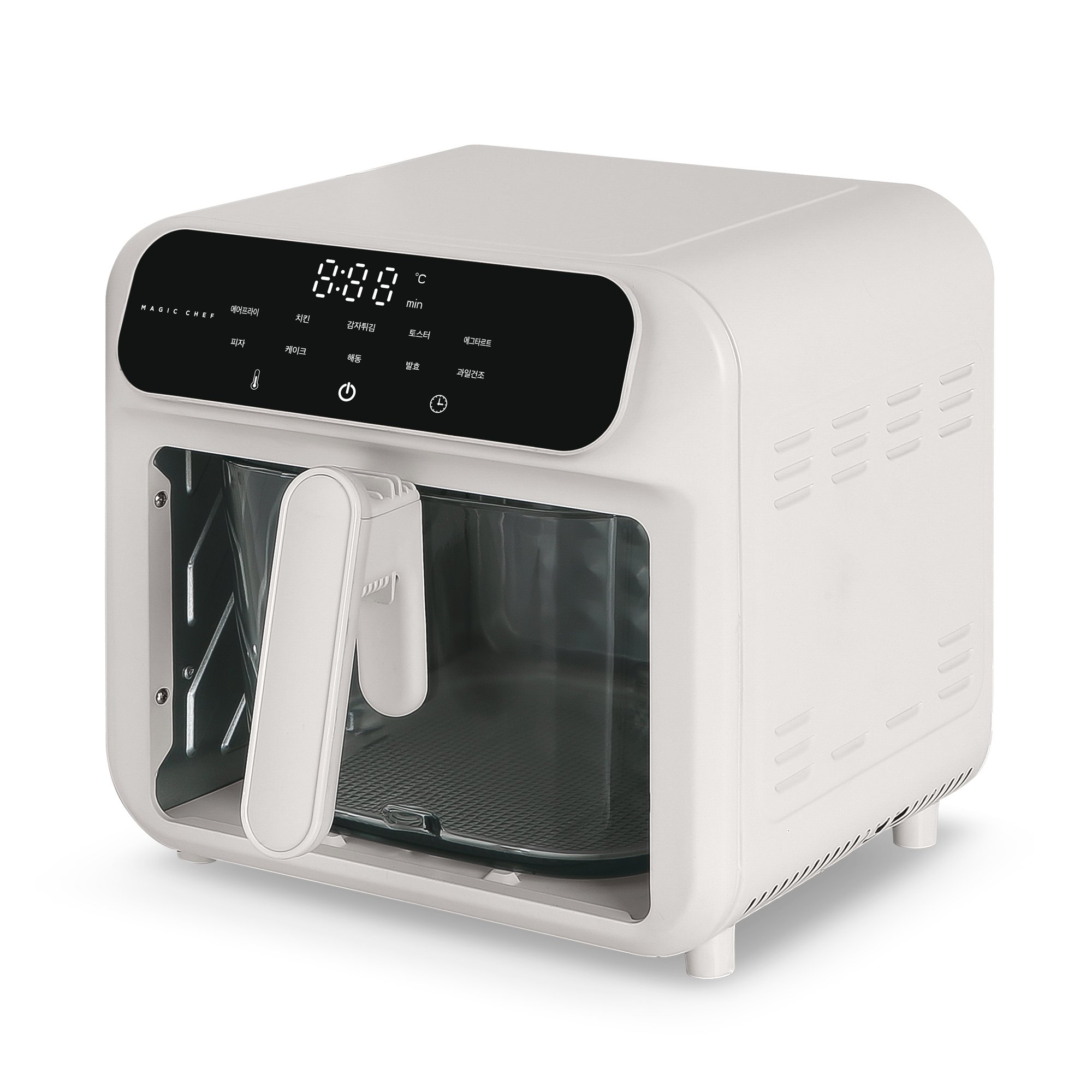 매직쉐프 유리 글라스 에어프라이어 MAF-K5500W 대용량 가정용 바스켓 상세 이미지 1