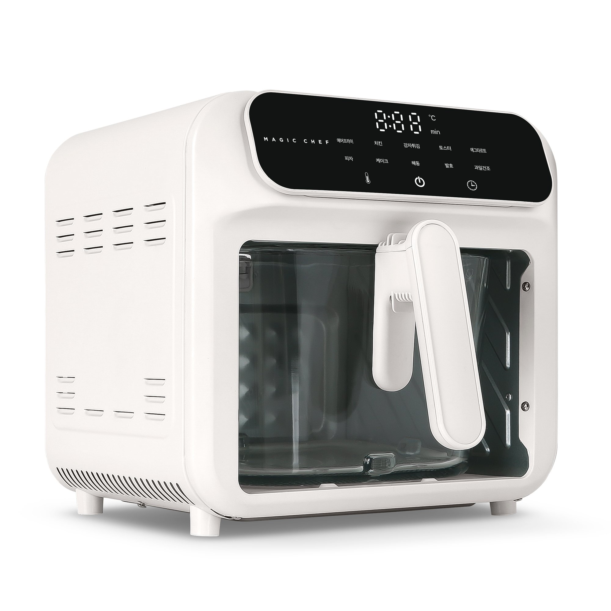 매직쉐프 유리 글라스 에어프라이어 MAF-K5500W 대용량 가정용 바스켓 상세 이미지 2