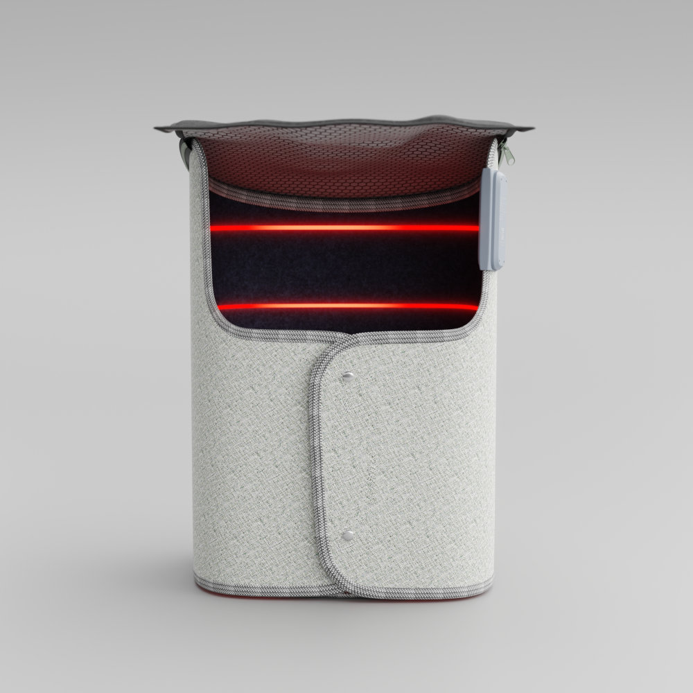 스노드 사무실 접이식 발난로 히팅패드 원통형 파티션히터 D2205 상세 이미지 2