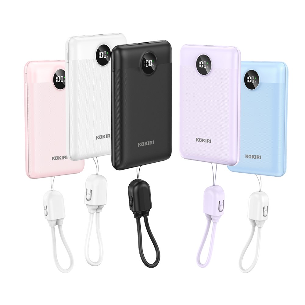 코끼리 10000mAh 보조배터리 미니 슬림 대용량 C타입 고속 비행기 경량 휴대용 스트랩 상세 이미지 1