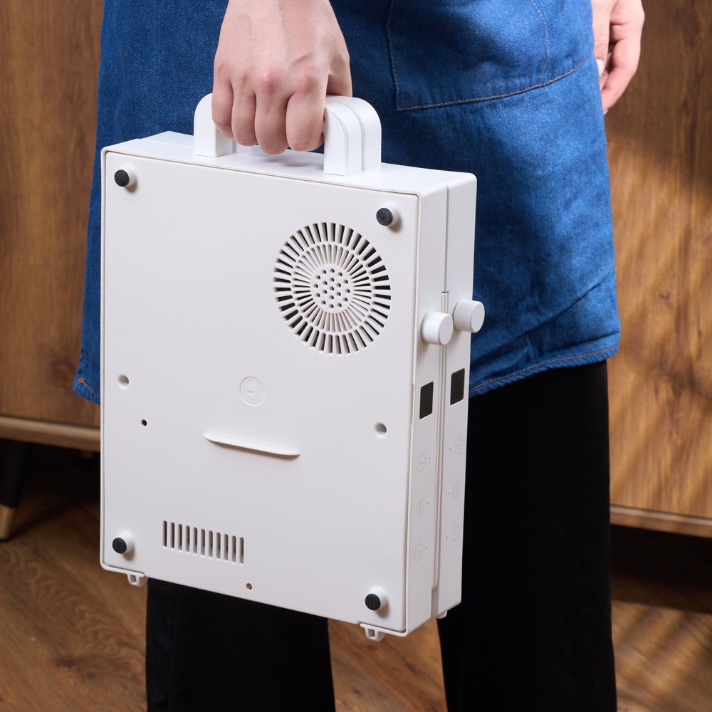 플립 인덕션 2구 접이식 공간절약 미니 가정용 무설치 휴대용 전기렌지 상세 이미지 2