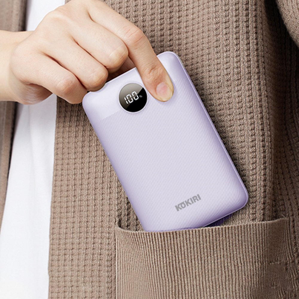 코끼리 10000mAh 보조배터리 미니 슬림 대용량 C타입 고속 비행기 경량 휴대용 스트랩 상세 이미지 1