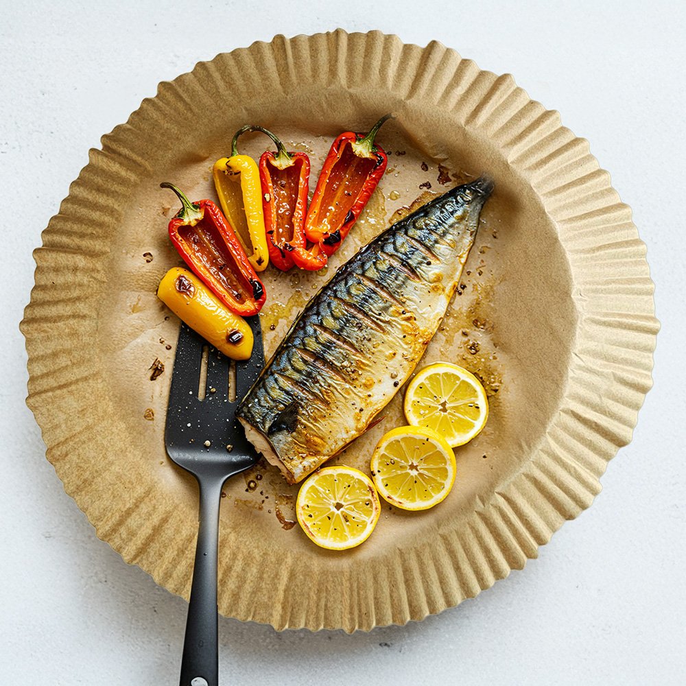 이놀 무표백 에어프라이어 종이호일 접시형 원형(대) 23cmx4.5cm, 110매, 1개 상세 이미지 1