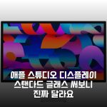 애플 스튜디오 디스플레이 스탠다드 글래스 써보니 진짜 달라요